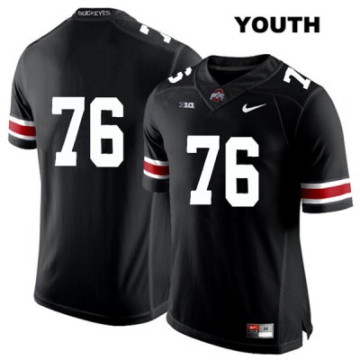 Youth NCAA Ohio State Buckeyes Branden Bowen #76 College Stitched No Name Authentic Nike White Number Black Football Jersey JY20I87ZH